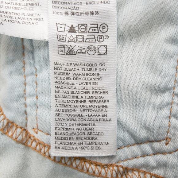 Levi’s 505 Regular Fit Straight Leg Jeans Men’s 31x34 Dark Wash Blue Workwear - Picture 8 of 13